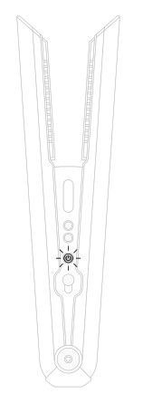 dyson Corrale Hair Straightener - Sleep mode