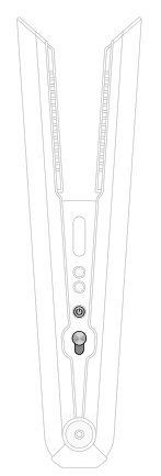 dyson Corrale Hair Straightener - Turning off