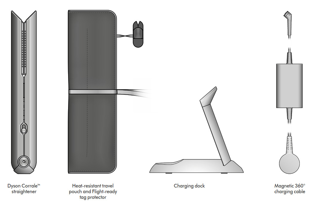 dyson Corrale Hair Straightener - box
