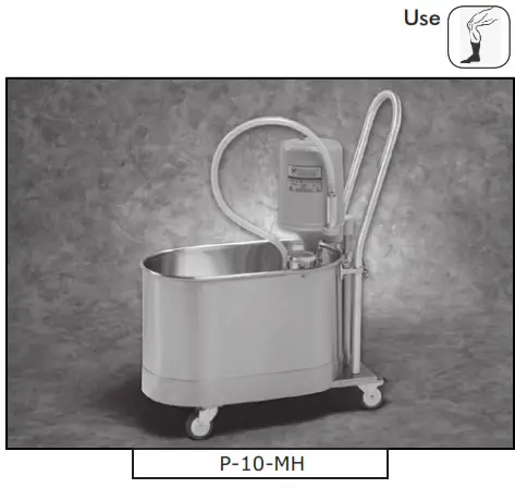Whitehall Manufacturing P 10 MU Whitehall Series Podiatry Whirlpool Mobile Gallon - cover