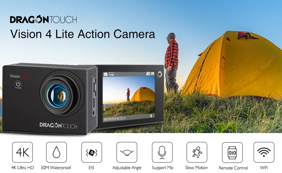 Dragontouch Vision 4 Lite Action Camera User Manual