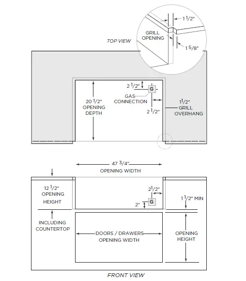 COYOTE-Outdoor-Living-C1HY50-50-Inch-Built-in -Charcoal-1