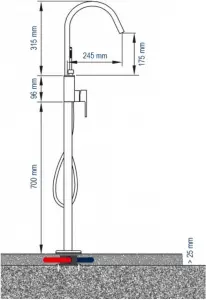 BERNSTEIN Freestanding Bath Tap NT3311-D