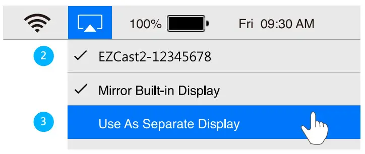 EZCast2 Wireless Display Receiver - Screen