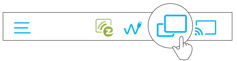 EZCast2 Wireless Display Receiver - Top bar