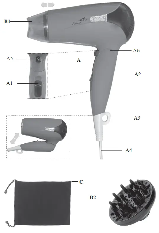 ETA-3320Liliana-Travel-Hair-Dryer-FIG-1