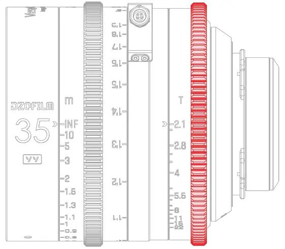 DZOFILM DZO VC03521 Vespid Cyber Lens - Lens Control1