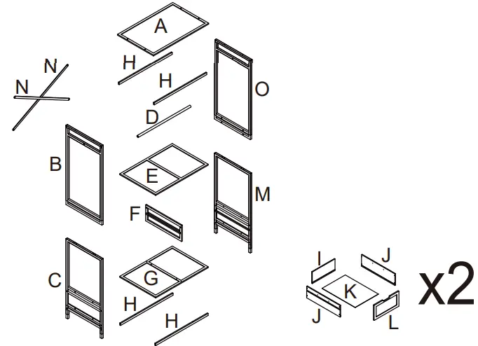 Kmart 43036592 Bamboo garment rack - TIGHTEN