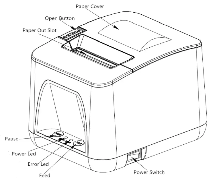 SWIFT STL524B Desktop Label Printer - Outer Appearance2