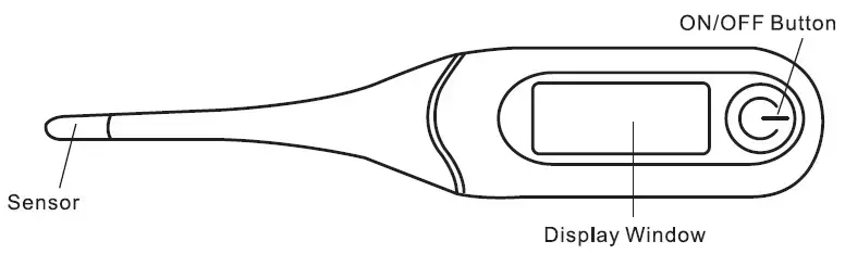 Digital Clinical Thermometer Kd-1300 Instruction Manual