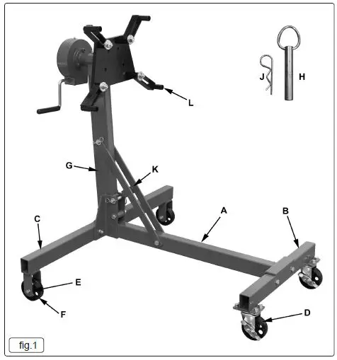 SEALEY-ES480D-Folding-360-Rotating-Engine-Stand-with-Geared-Handle-Drive-fig-2