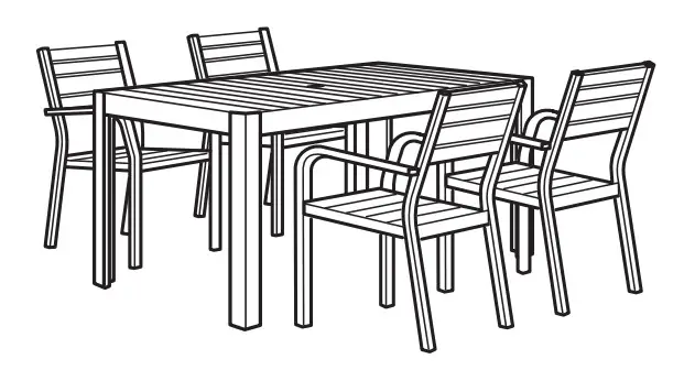 IKEA SJÄLLAND Outdoor Living Furniture Series - Sit back