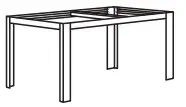 IKEA SJÄLLAND Outdoor Living Furniture Series -underframe 1e