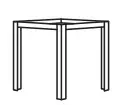 IKEA SJÄLLAND Outdoor Living Furniture Series - underframe