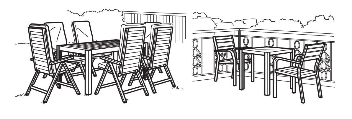 IKEA SJÄLLAND Outdoor Living Furniture Series