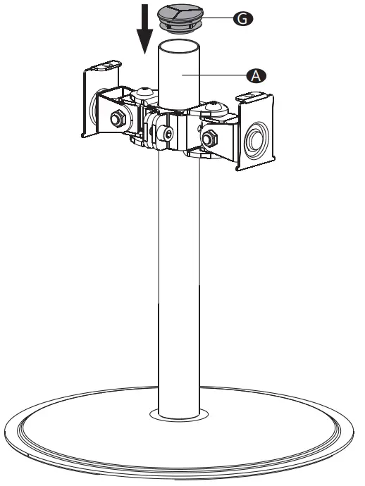 WALI MF002S Articulating Monitor Desk Stand - Step 3