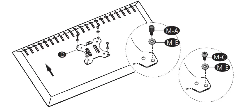 WALI MF002S Articulating Monitor Desk Stand - Step 4.2a