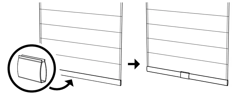 allen roth 3SMI350640 3SMI350640 Cordless Room Darkening Poly Cotton Roman - Figure 6