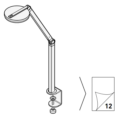 TRILUX CULTEGA T COM LED Compact Desktop Luminaire - fig 1