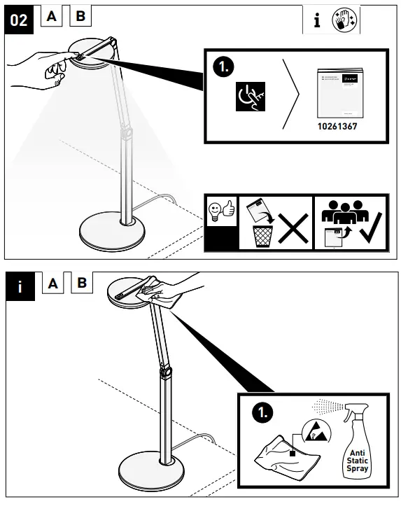 TRILUX CULTEGA T COM LED Compact Desktop Luminaire - fig 10