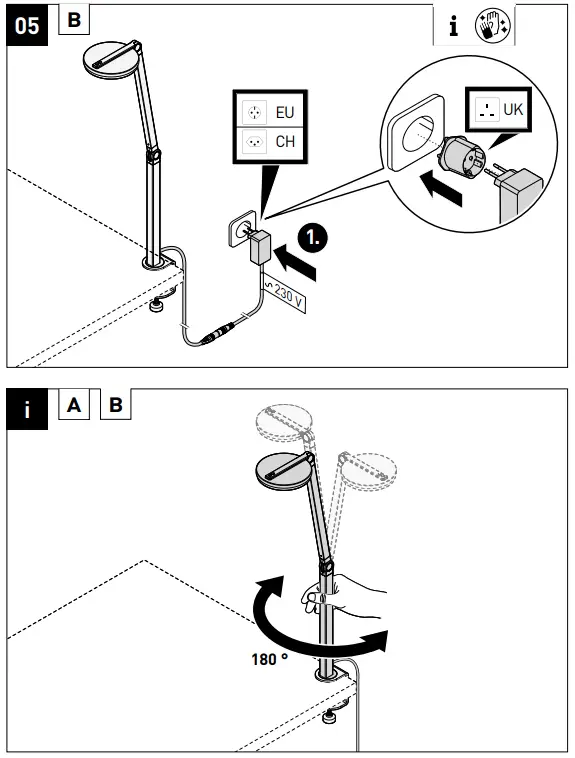 TRILUX CULTEGA T COM LED Compact Desktop Luminaire - fig 7