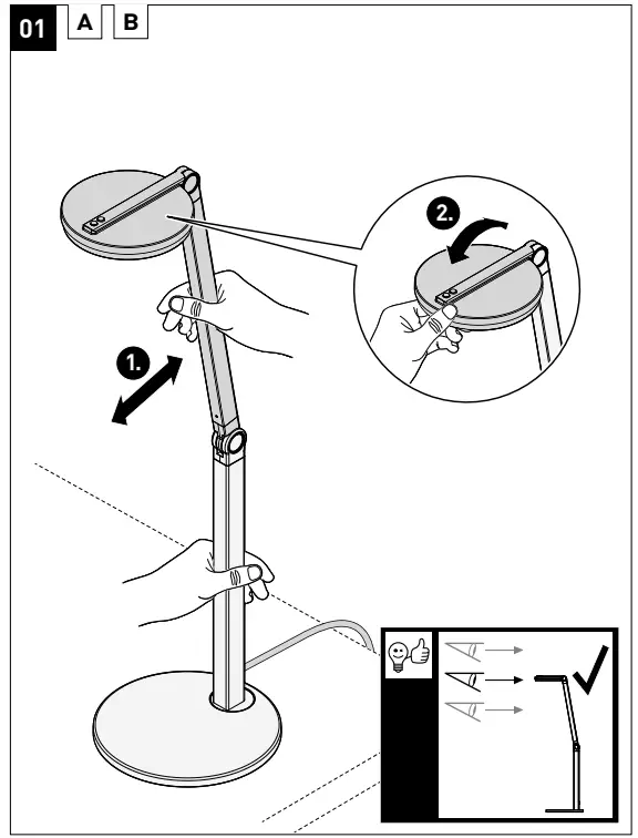 TRILUX CULTEGA T COM LED Compact Desktop Luminaire - fig 8
