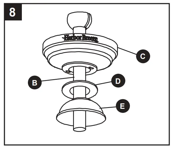 Harbor Breeze L0982-CBK Twin Breeze II Ceiling Fan - fig 13