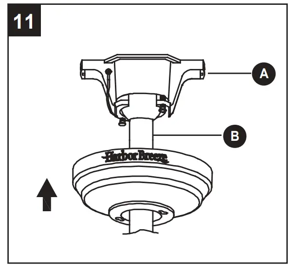 Harbor Breeze L0982-CBK Twin Breeze II Ceiling Fan - fig 16