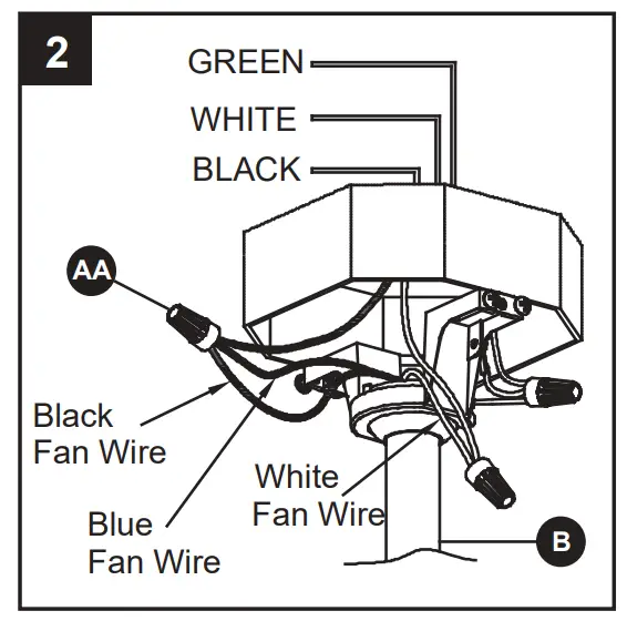 Harbor Breeze L0982-CBK Twin Breeze II Ceiling Fan - fig 19