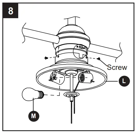 Harbor Breeze L0982-CBK Twin Breeze II Ceiling Fan - fig 31
