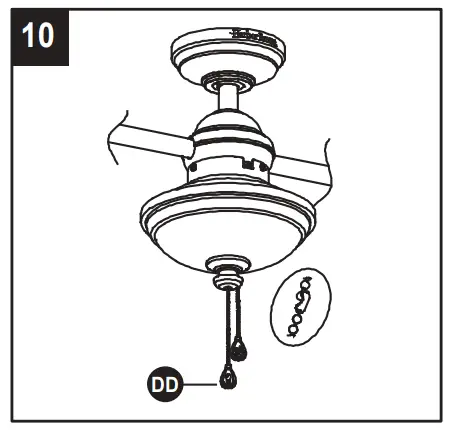Harbor Breeze L0982-CBK Twin Breeze II Ceiling Fan - fig 34