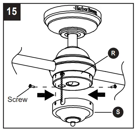 Harbor Breeze L0982-CBK Twin Breeze II Ceiling Fan - fig 39