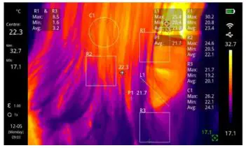 UNI-T UTi740H Professional Thermal Imager User Manual - On Screen Analyzer