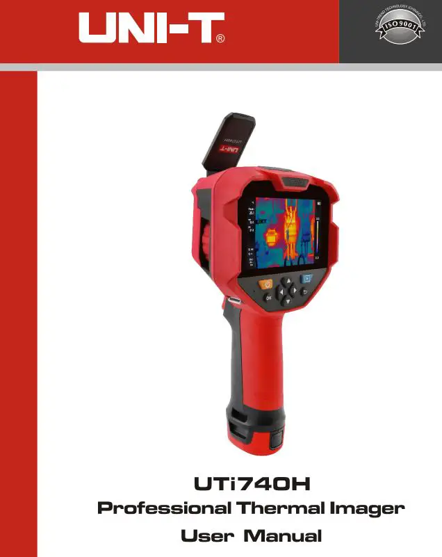 UNI-T UTi740H Professional Thermal Imager User Manual