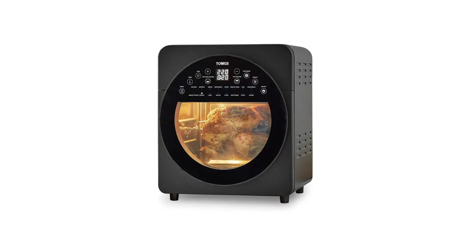 Tower T17051blk Digital Air Fryer Oven With Rotisserie Instruction Manual