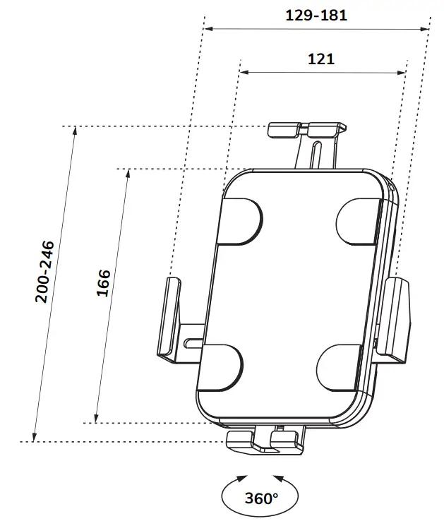 Neomounts WL15-625BL1 Tablet Mount - fig 1