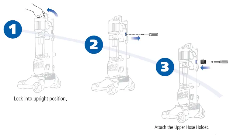 Lock into upright position