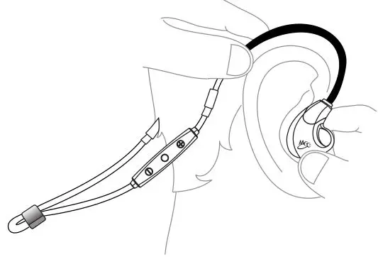 MEELECTRONICS Bluetooth Wireless Headphones X7 - Adjust each earpiece until it fits flush in your ear