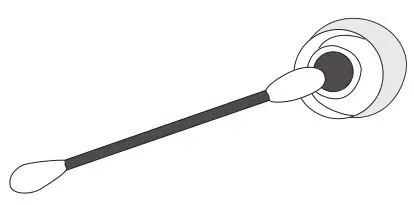 MEELECTRONICS Bluetooth Wireless Headphones X7 - Take a cotton swab damp with a small amount of rubbing alcohol