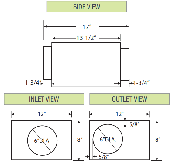 Alde VS Series In Line Ventilators Fan - fig 1
