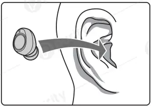 purity True Wireless Earbuds - WEARING