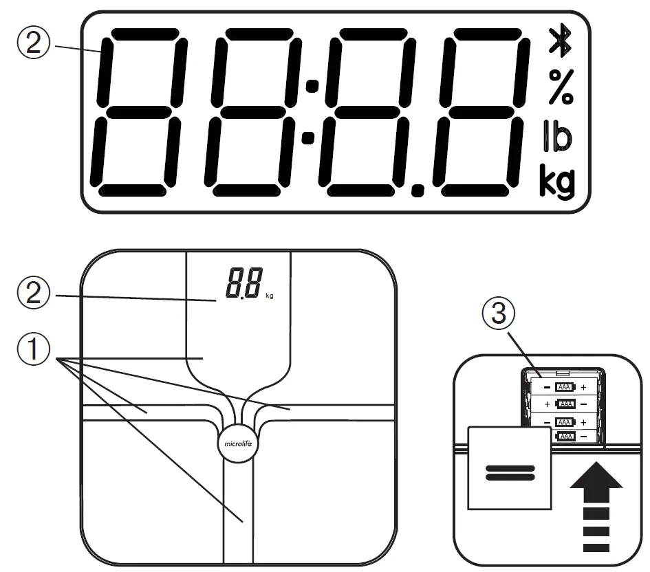 Microlife WS 200 BT parts