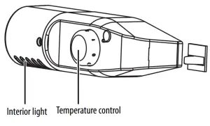 INSIGNIA 31 Cu Ft Retro Compact Refrigerator - Temperature control