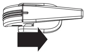 INSIGNIA 31 Cu Ft Retro Compact Refrigerator - handle