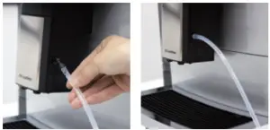 COFFEE MACHINE AND COOLER TUBE CONNECTION