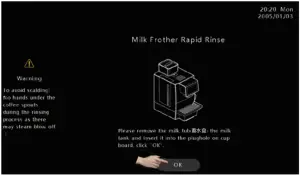 MILK FROTHER RAPID RINSE