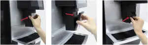 REMOVING AND CLEANING THE MILK FOAM UNIT