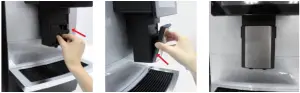 REMOVING AND CLEANING THE MILK FOAM UNIT