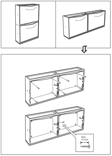 IKEA TRONES 80397313 Shoe Cabinet- 8