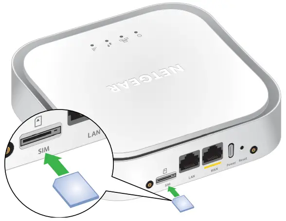 NETGEAR LM1200 LTE Modem - SIM card